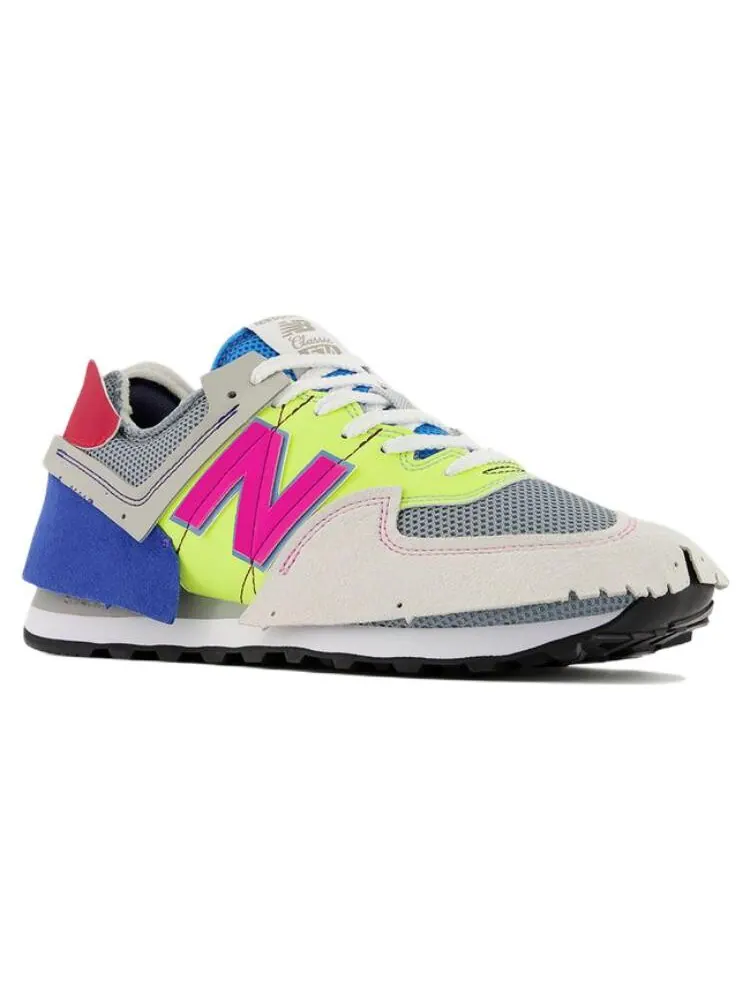 Кроссовки New Balance х Jaden Smith Surplus Materials 574 — изображение 3 из 5, белый/желтый/красный