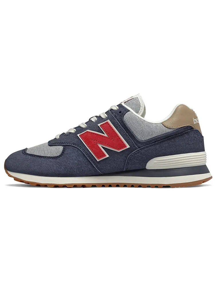 Кроссовки New Balance 574 — изображение 1 из 4, синий/серый/красный
