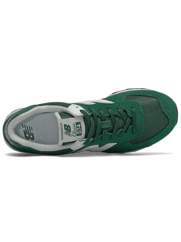 Кроссовки New Balance 574 — изображение 4 из 4, зеленый/белый