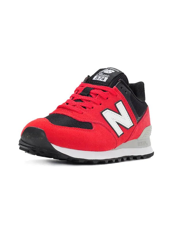 Кроссовки New Balance 574 — изображение 2 из 4, красный/черный/белый
