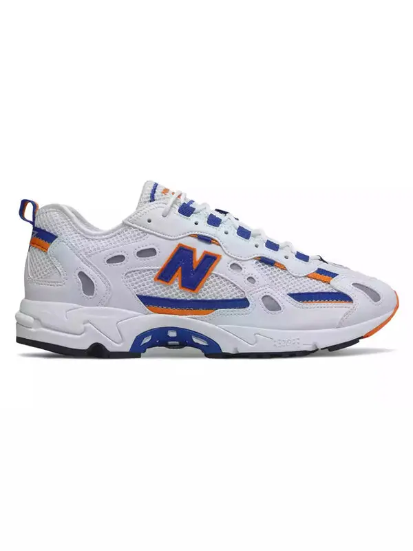 Кроссовки 827 New Balance — изображение 2 из 4, белый/синий/оранжевый