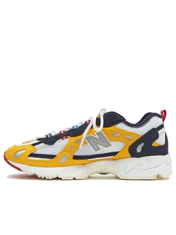 Кроссовки x aime leon dore 827 New Balance — изображение 2 из 4, белый/желтый
