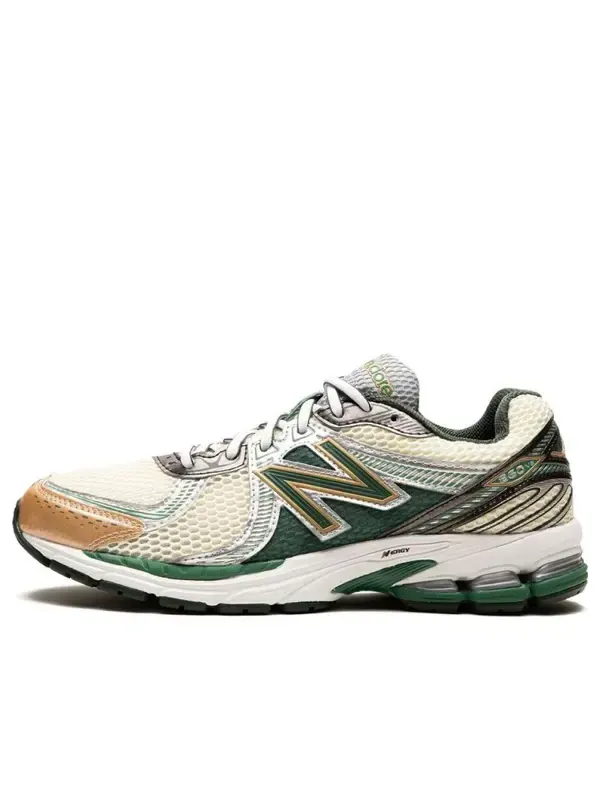 Кроссовки x aime leon dore 860v2 New Balance — изображение 1 из 4, зеленый/серебристый