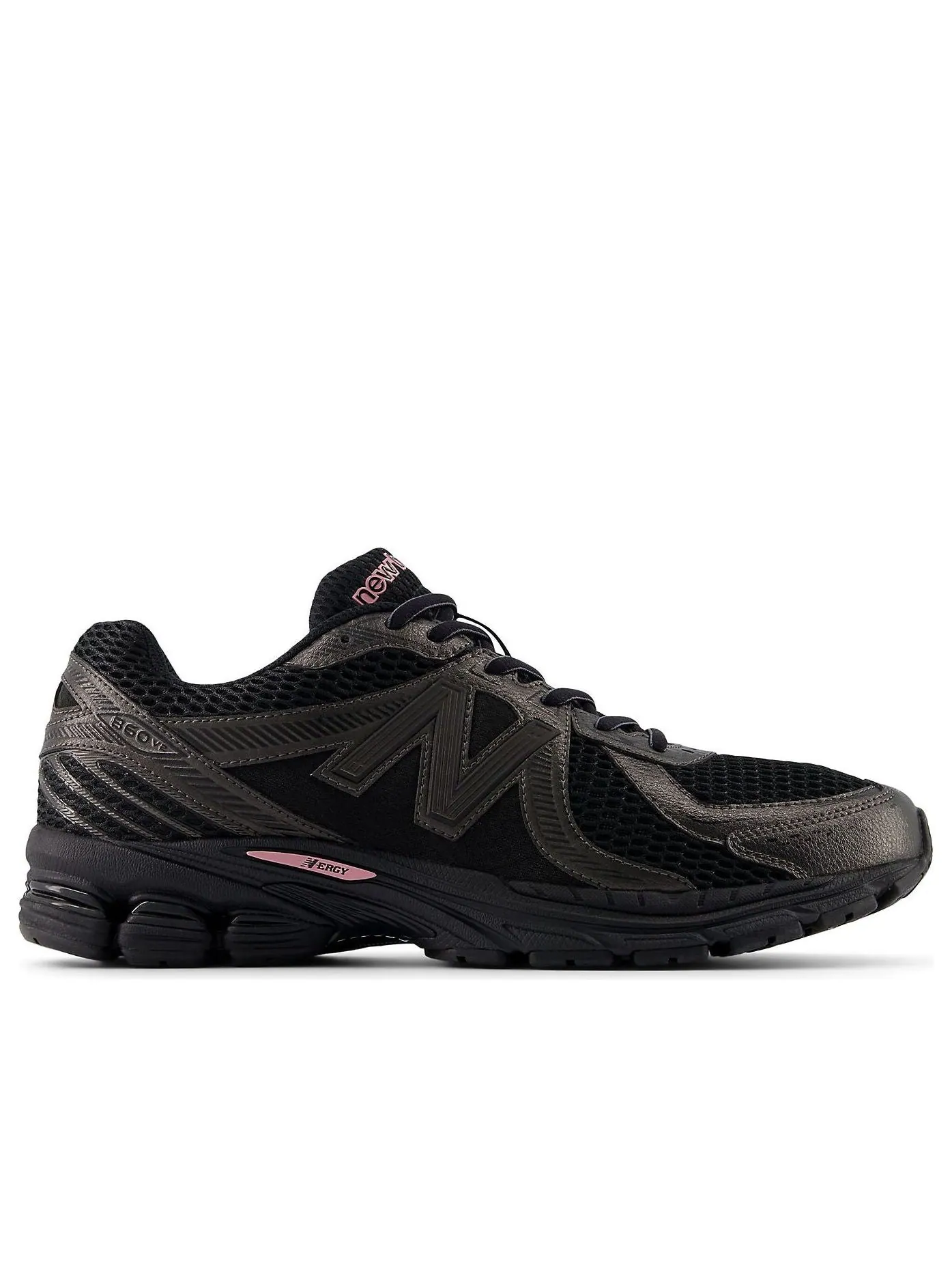 Кроссовки New Balance 860v2 'Black Metallic Pink Taffy' — изображение 2 из 6, черный/металлик розовый