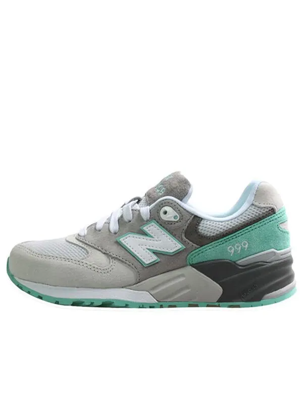 Кроссовки nb 999 вишневый цвет упаковка lover New Balance — изображение 1 из 4, серый/зеленый