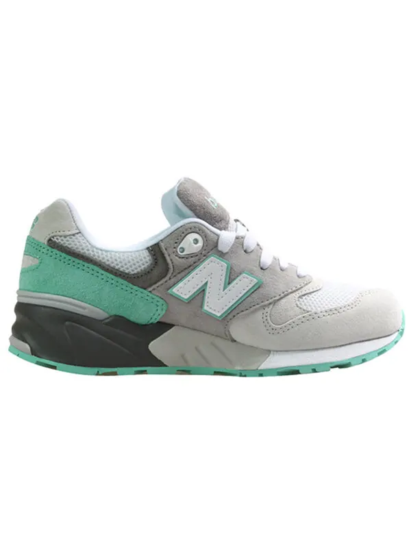 Кроссовки nb 999 вишневый цвет упаковка lover New Balance — изображение 2 из 4, серый/зеленый