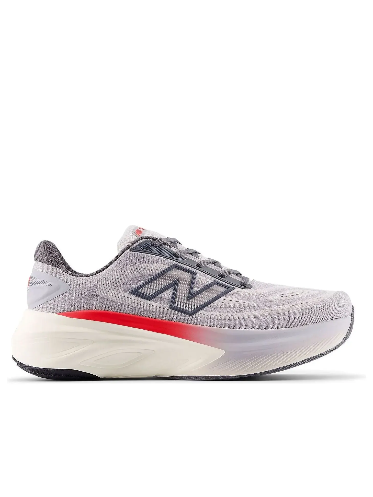 Кроссовки New Balance Fresh Foam X More v6 'Gray Matter True Red' — изображение 2 из 6, серый