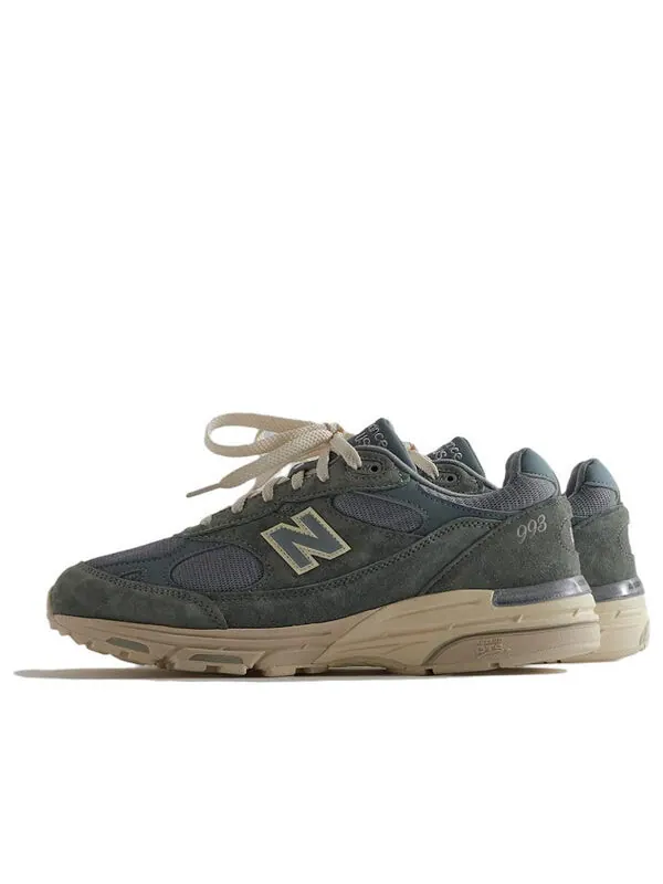 Кроссовки x kith 993 сделано в сша New Balance — изображение 1 из 2, серый/зеленый