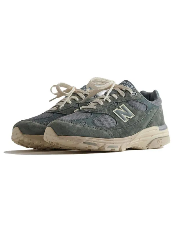 Кроссовки x kith 993 сделано в сша New Balance — изображение 2 из 2, серый/зеленый