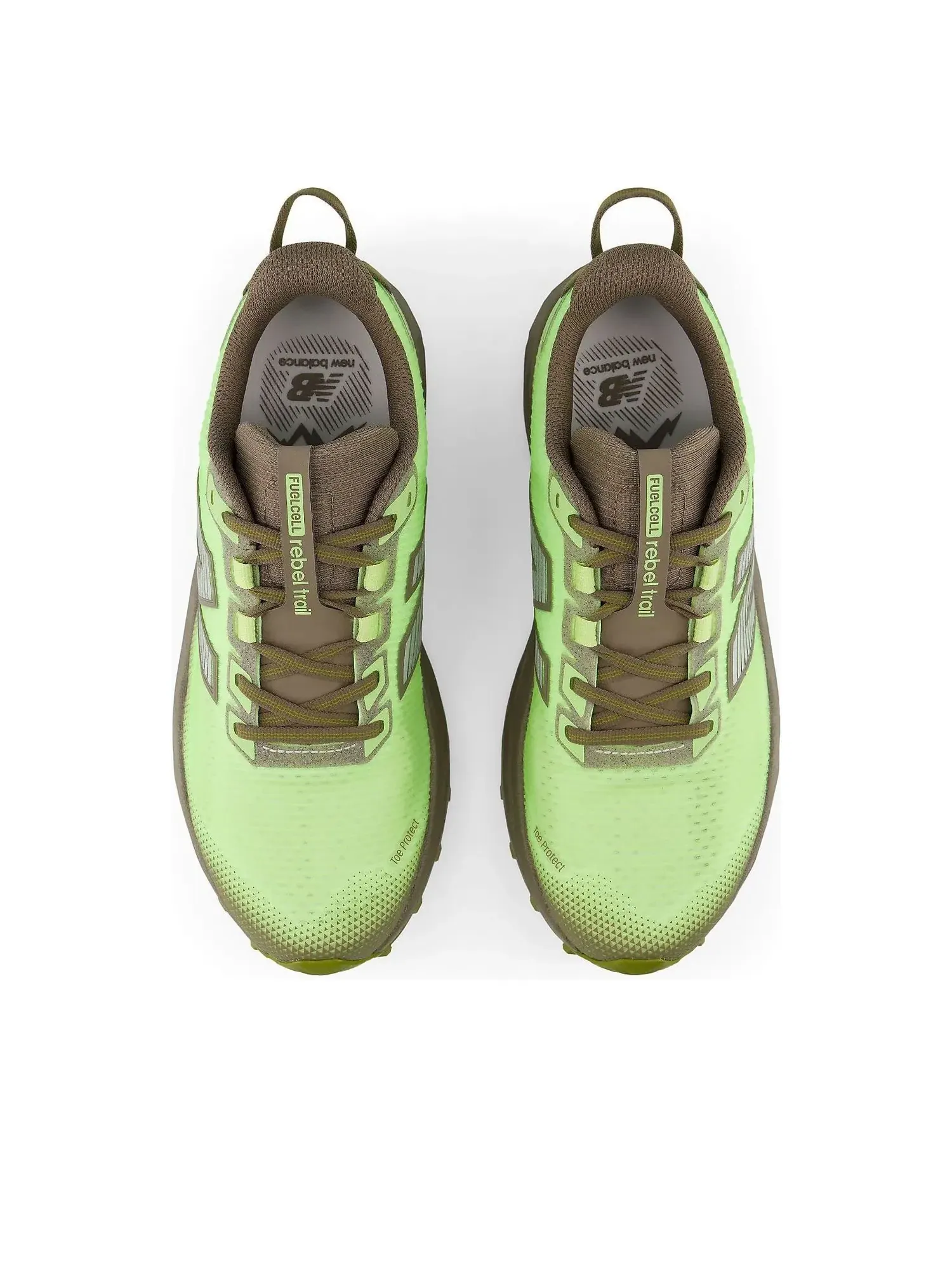Кроссовки New Balance FuelCell Rebel Trail 'Afterglow Thunder Brown' MRBT66K — изображение 3 из 6, зеленый