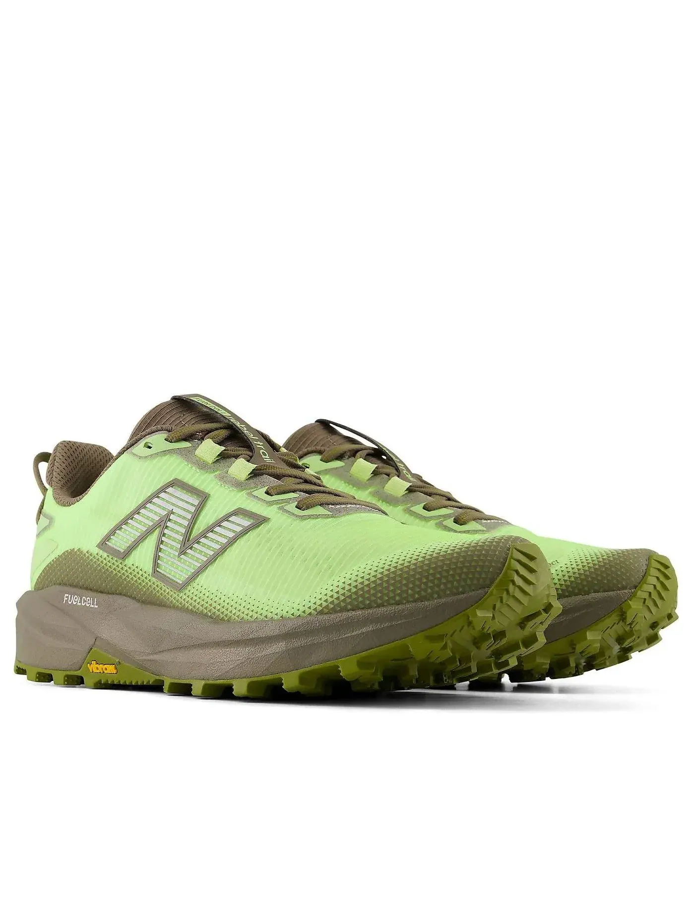 Кроссовки New Balance FuelCell Rebel Trail 'Afterglow Thunder Brown' MRBT66K — изображение 4 из 6, зеленый