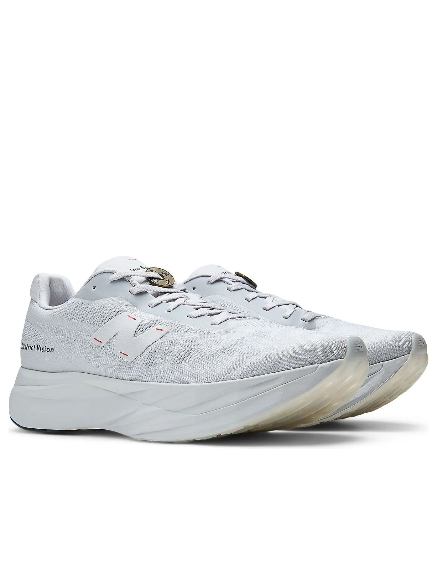 New Balance x District Vision SC Elite V5 'Pearl Grey Black' — изображение 4 из 6, серый/черный