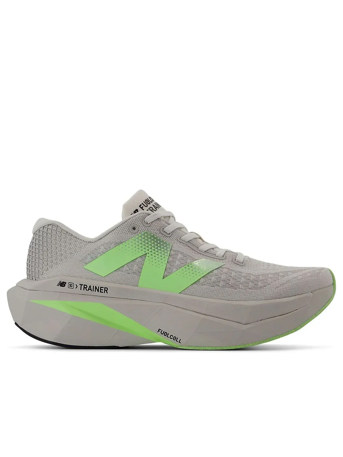Кроссовки New Balance FuelCell SuperComp Trainer v3 'Gray Matter Mint Glitter' — изображение 2 из 5, серый