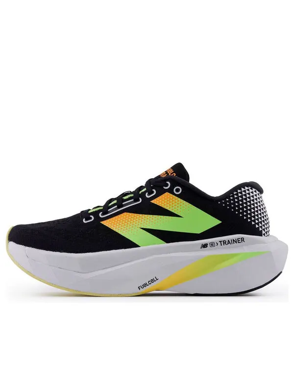 Кроссовки fuelcell supercomp trainer v3 'black bleached lime glo' New Balance — изображение 1 из 4, черный