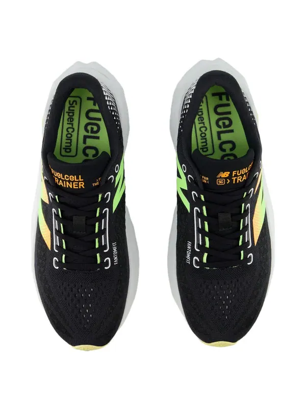 Кроссовки fuelcell supercomp trainer v3 'black bleached lime glo' New Balance — изображение 3 из 4, черный