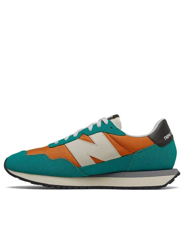 Кроссовки 237 New Balance — изображение 1 из 4, зеленый/оранжевый