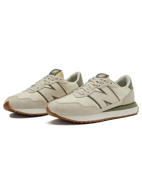 Кроссовки New Balance niko and... x New Balance 237 'Cream Green' — изображение 2 из 4, кремовый/зеленый