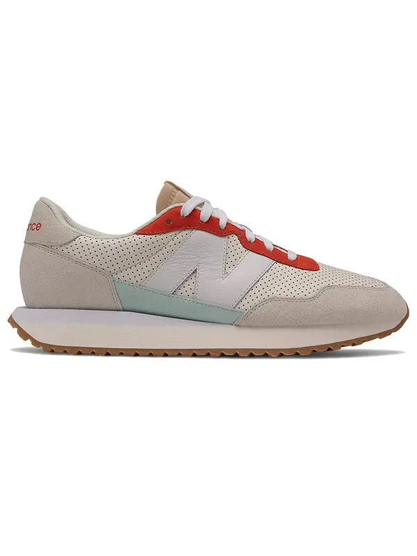Кроссовки 237 New Balance — изображение 2 из 4, белый/красный