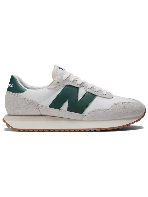 Кроссовки 237 'cloud grey night green' New Balance — изображение 2 из 4, серый/зеленый