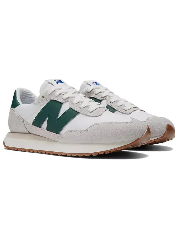 Кроссовки 237 'cloud grey night green' New Balance — изображение 3 из 4, серый/зеленый