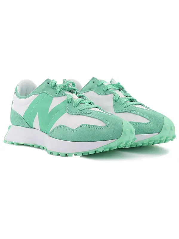 Кроссовки 327 New Balance — изображение 3 из 4, белый/зеленый