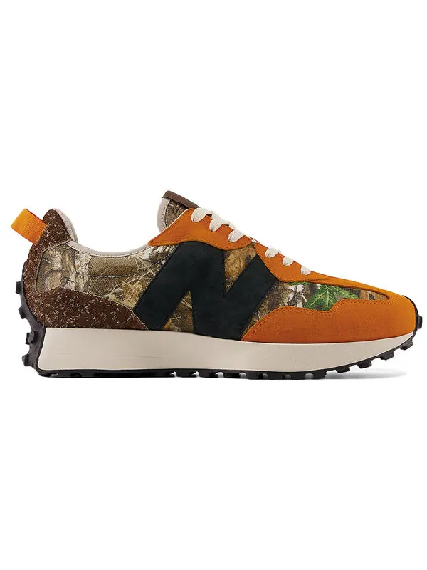 Кроссовки realtree x atmos x 327 New Balance — изображение 2 из 4, оранжевый/белый/черный