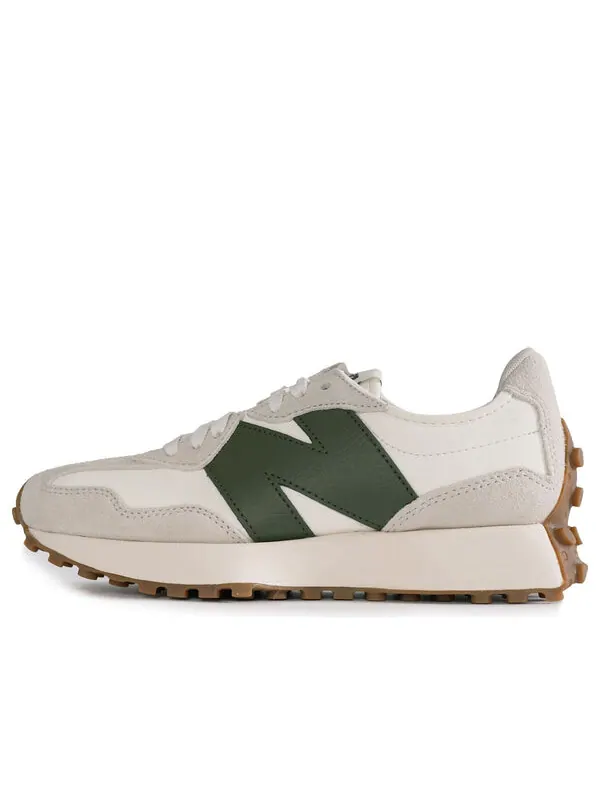 Кроссовки 327 New Balance — изображение 1 из 4, серый/белый/зеленый
