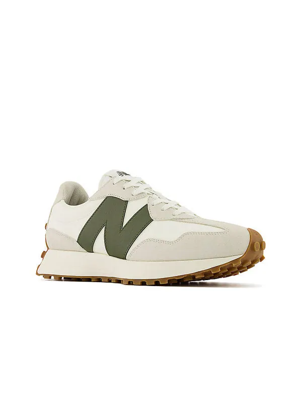 Кроссовки 327 New Balance — изображение 3 из 4, серый/белый/зеленый
