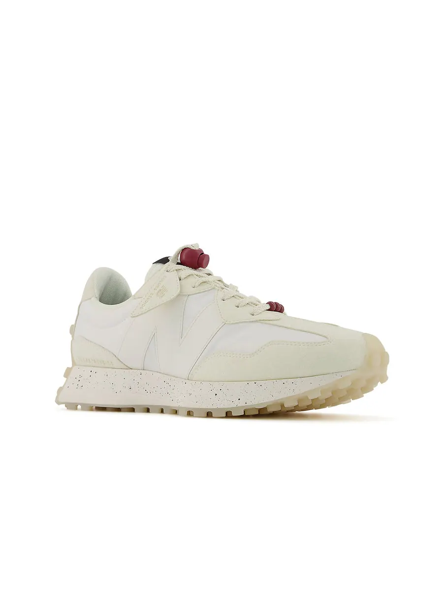 Беговые кроссовки New Balance ColorsxStudios x 327 'Snow White Rumba Red' — изображение 2 из 4, белый