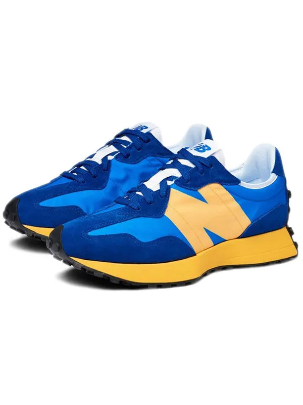 Кроссовки 327 New Balance — изображение 3 из 4, синий/желтый