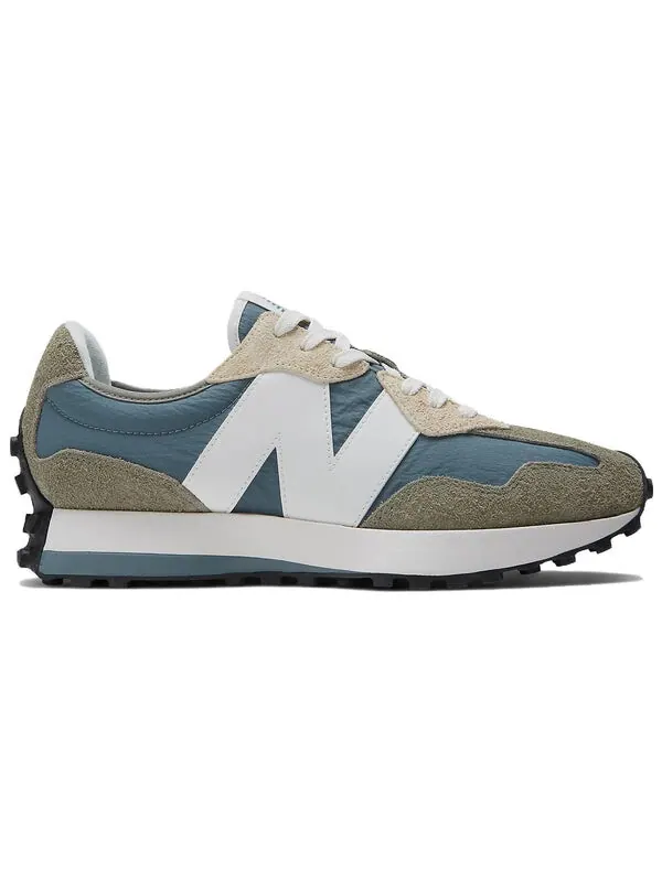 Кроссовки 327 New Balance — изображение 2 из 4, синий/оливковый зеленый