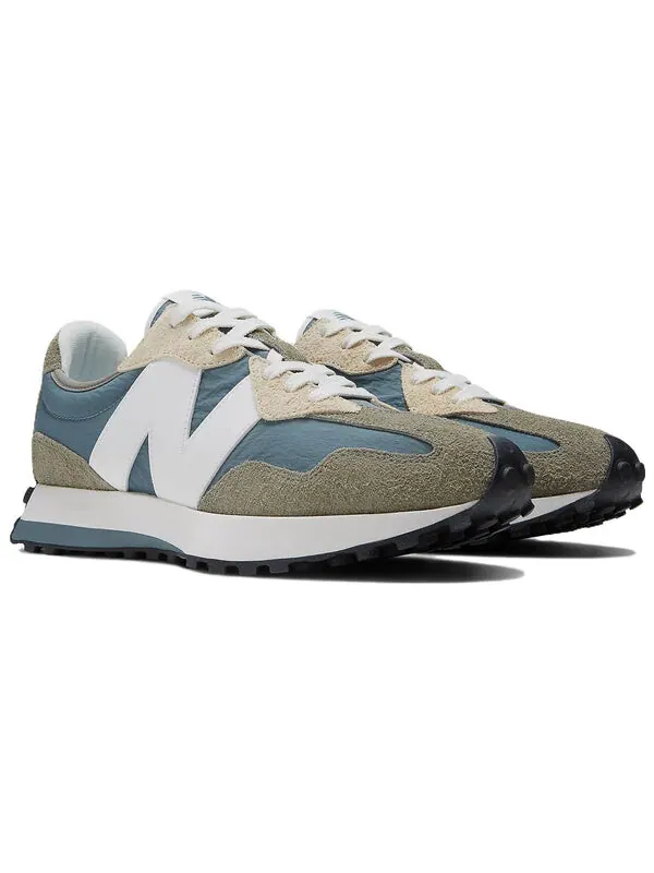 Кроссовки 327 New Balance — изображение 3 из 4, синий/оливковый зеленый