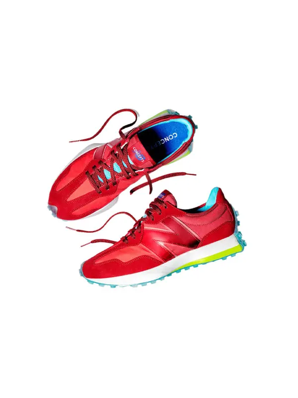 Кроссовки concepts x 327 'cape' New Balance — изображение 4 из 4, винный красный