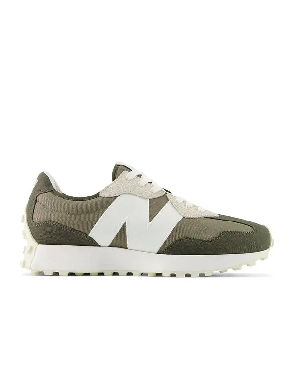Кроссовки 327 New Balance — изображение 2 из 4, оливковый/белый
