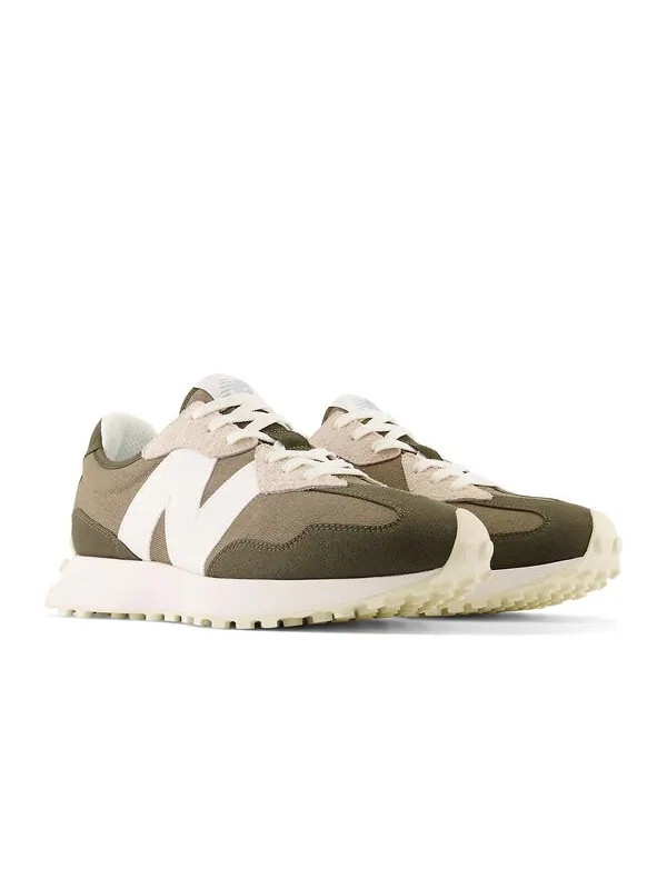 Кроссовки 327 New Balance — изображение 3 из 4, оливковый/белый
