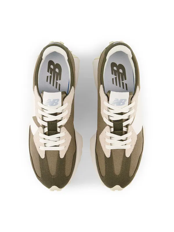 Кроссовки 327 New Balance — изображение 4 из 4, оливковый/белый