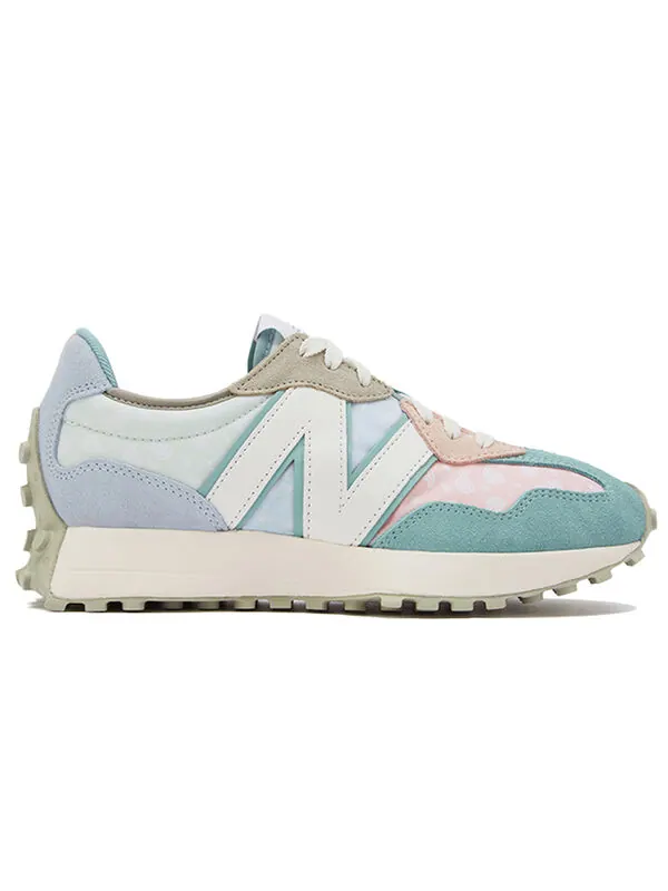 Кроссовки 327 New Balance — изображение 2 из 4, синий/розовый