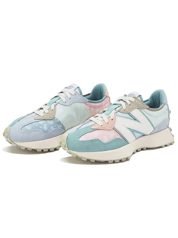 Кроссовки 327 New Balance — изображение 3 из 4, синий/розовый