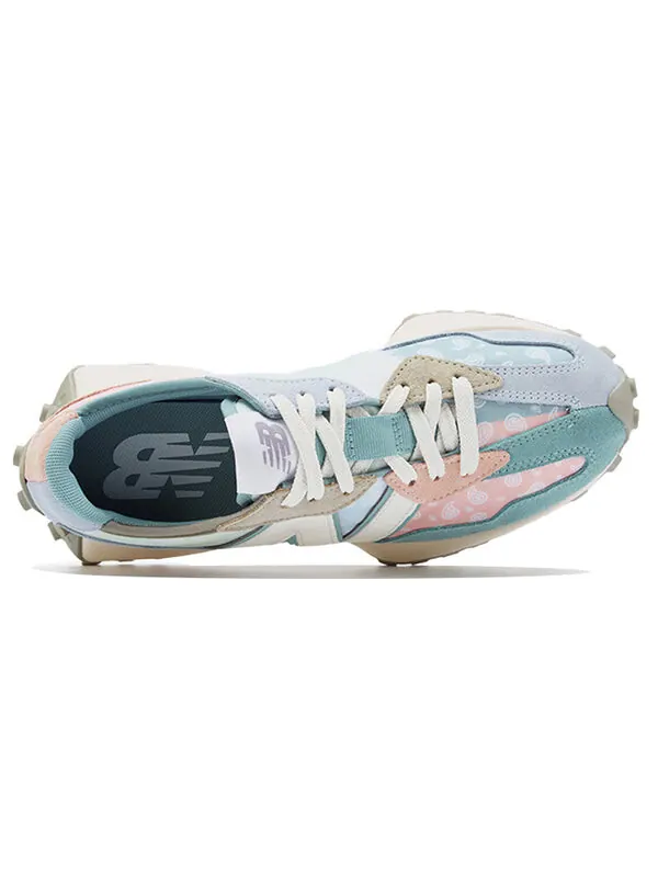 Кроссовки 327 New Balance — изображение 4 из 4, синий/розовый