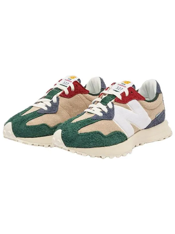 Кроссовки 327 New Balance — изображение 2 из 4, кремовый/белый