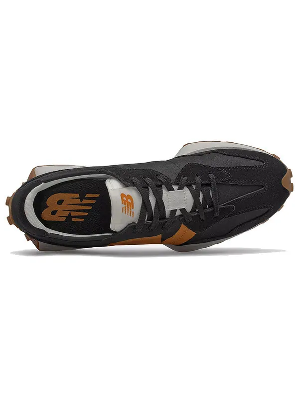 Кроссовки 327 New Balance — изображение 3 из 4, черный/оранжевый