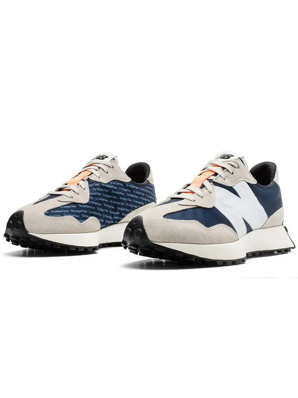 Кроссовки 327 New Balance — изображение 2 из 4, серый/синий