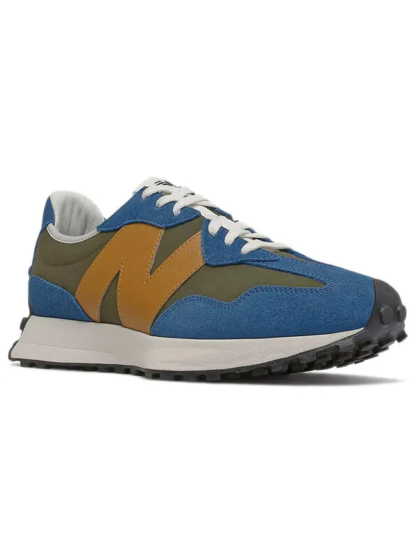 Кроссовки 327 New Balance — изображение 3 из 4, синий/зеленый/желтый