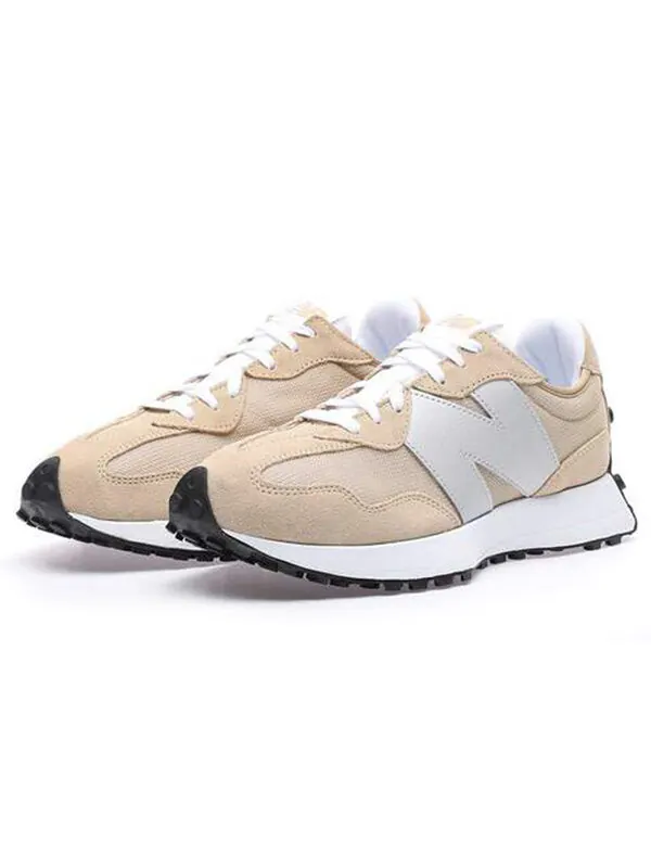 Кроссовки 327 New Balance — изображение 2 из 4, хаки/серебристый