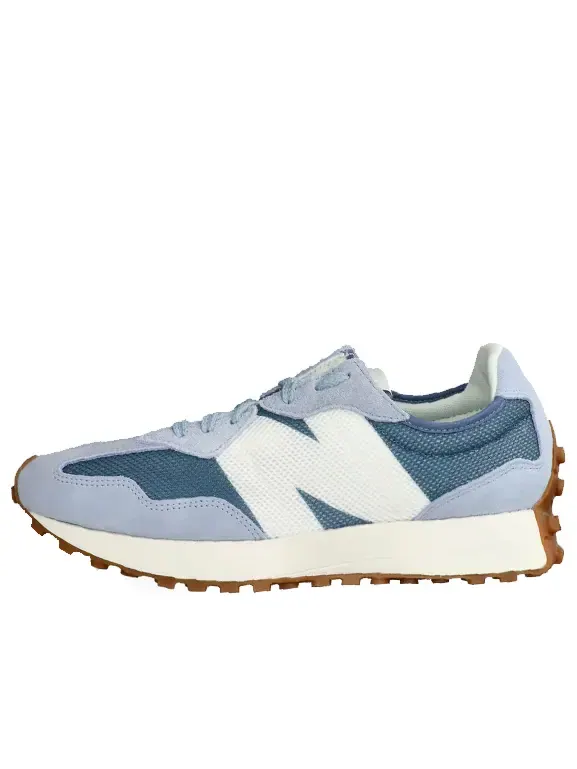 Кроссовки 327 New Balance — изображение 1 из 4, светлый серый/синий