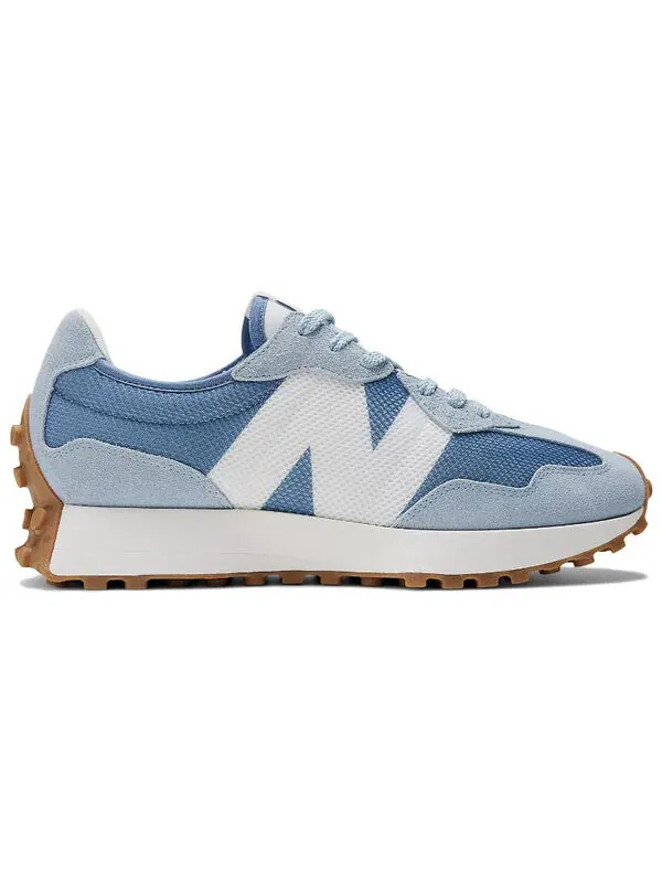 Кроссовки 327 New Balance — изображение 2 из 4, светлый серый/синий