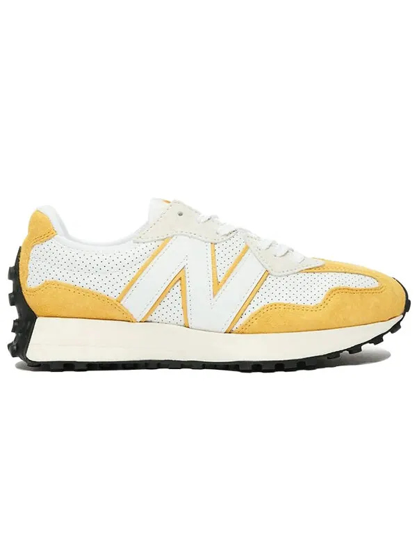 Кроссовки 327 New Balance — изображение 2 из 4, желтый/белый
