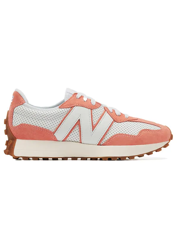 Кроссовки 327 основная упаковка New Balance — изображение 2 из 3, белый/розовый