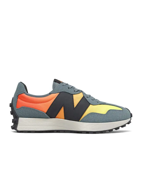 Кроссовки 327 New Balance — изображение 2 из 4, серый/оранжевый/черный