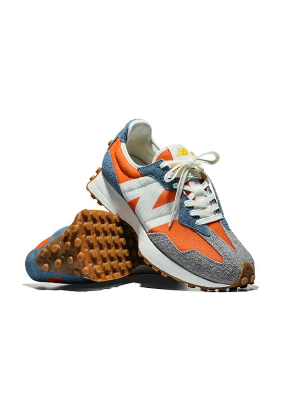 Кроссовки 327 New Balance — изображение 3 из 4, синий/оранжевый